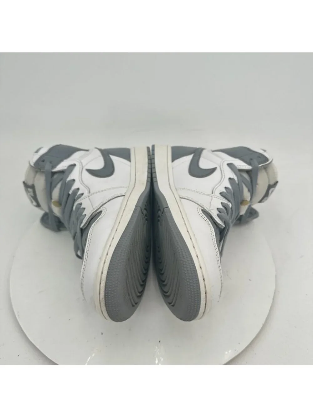 Nike Air Jordan 1 Retro High Men Size 9.5 555088-037 Stealth White Shoes